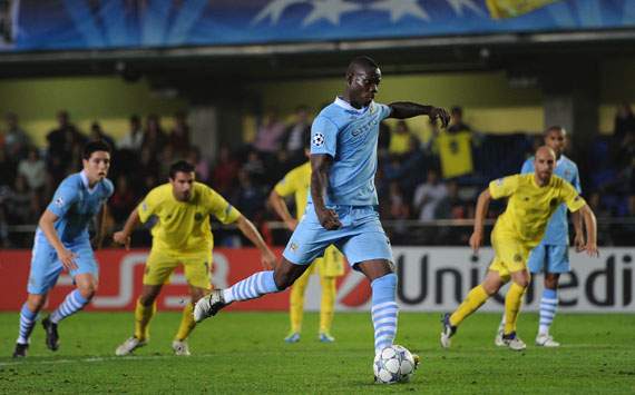 Champions League,Mario Balotelli,Villarreal CF v Manchester City FC