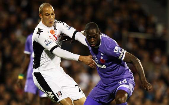 EPl,Bobby Zamora,Ledley King,Fulham v Tottenham Hotspur