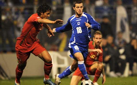 WC Qualifier 2009: Bosnia - Portugal, Bruno Alves, Miralem Pjanic