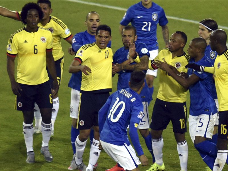 Battered, bruised, beaten: Colombia bring out worst in petulant Neymar