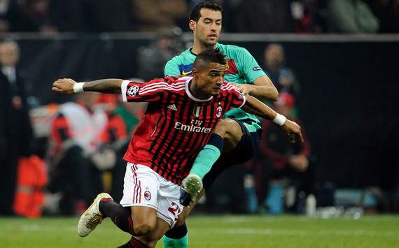 Kevin Prince Boateng (M), Sergio Busquets (B) - Milan-Barcellona - Champions League (Getty Images)