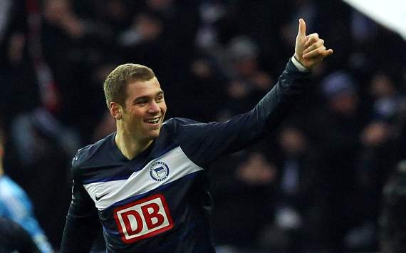 German Bundesliga: Hertha BSC Berlin - Bayer Leverkusen, Pierre-Michel Lasogga