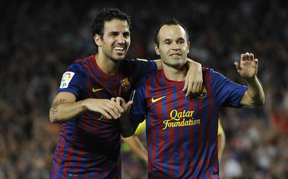 Cesc Fabregas and Andres Iniesta, Barcelona