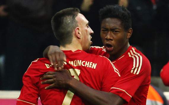 FC Bayern Munich vs. Werder Bremen, Franck Ribery & David Alaba