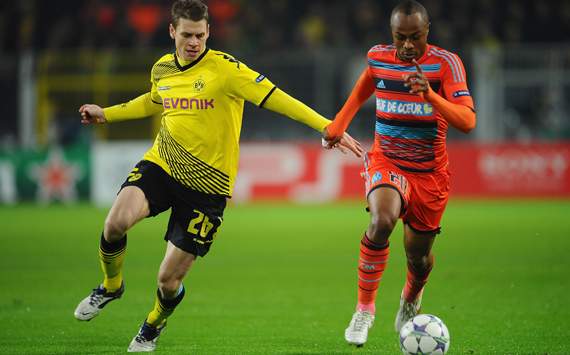 Champions League: Borussia Dortmund - Olympique Marseille, Lukasz Piszczek; Andre Ayew