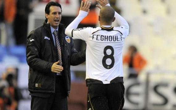 Unai Emery, Sofiane Feghouli - Valencia