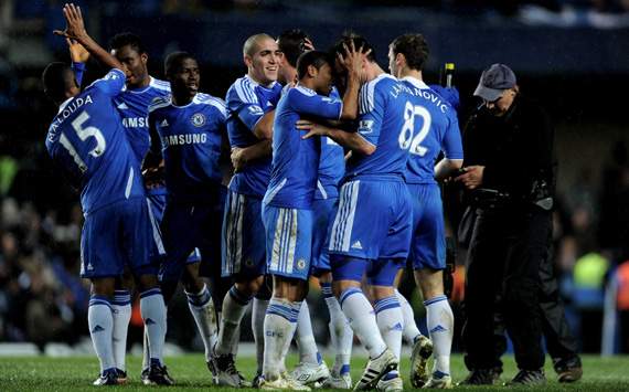 EPL - Chelsea vs Manchester City, Frank Lampard and Ashley Cole