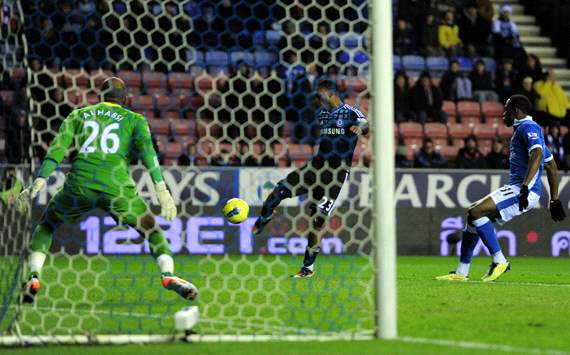 EPL:Daniel Sturridge, Wigan Athletic v Chelsea