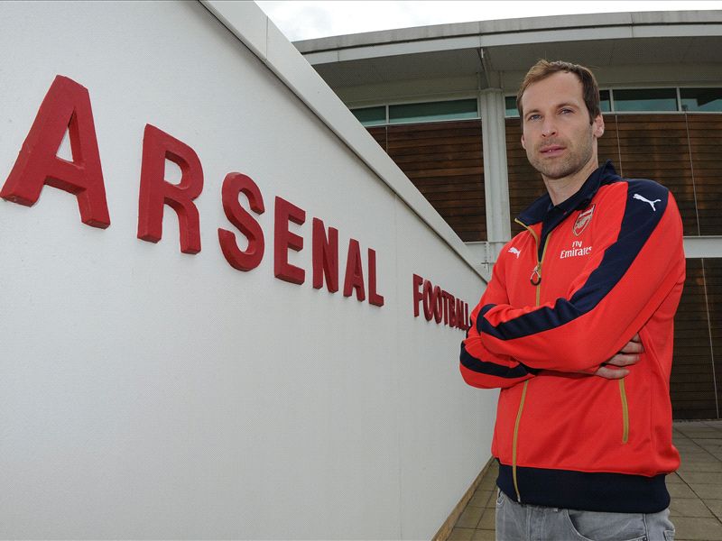 Petr Cech Arsenal Unveiling