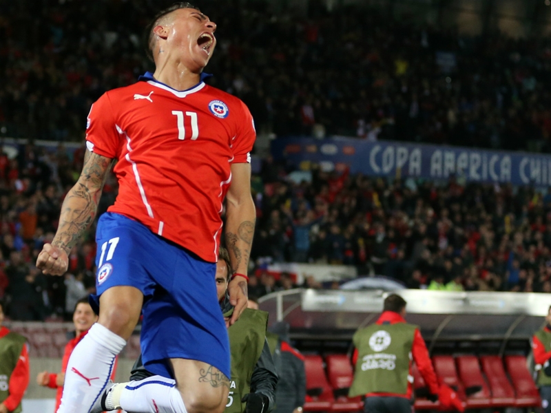 Vargas steps ahead of Alexis and Vidal to become the hero of Chile