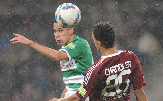 1. FC Nürnberg vs. SpVgg Greuther Fürth, Edgar Prib & Timothy Chandler