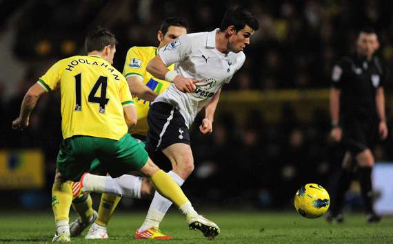 EPL: Gareth Bale - Wesley Hoolahan Norwich City v Tottenham