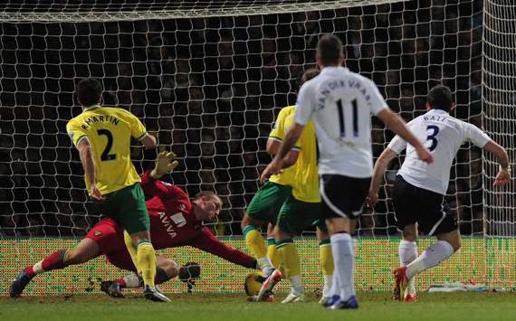 EPL: Gareth Bale - John Ruddy,Norwich City v Tottenham