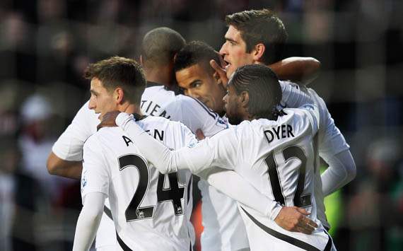 EPL,Scott Sinclair,Swansea City v Arsenal