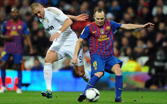Karim Benzema, Andres Iniesta, Real Madrid, Barcelona