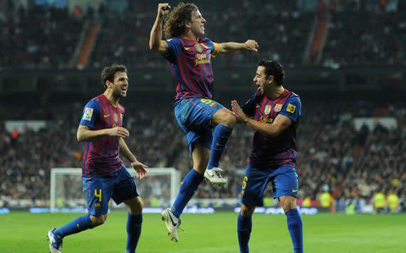Cesc Fabregas, Carles Puyol, Xavi, Real Madrid, Barcelona