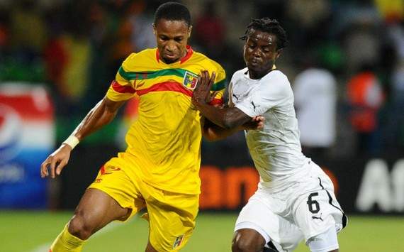 CAN 2012 : Seydou Keita (Mali) vs Anthony Annan (Ghana)