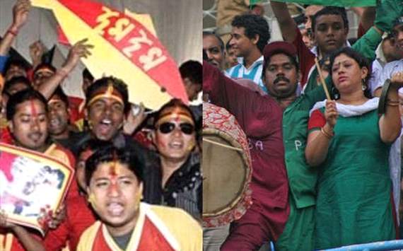 East Bengal-Mohun Bagan fans