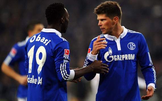 Germany: FC Schalke 04, Chinedu Obasi, Klaas-Jan Huntelaar