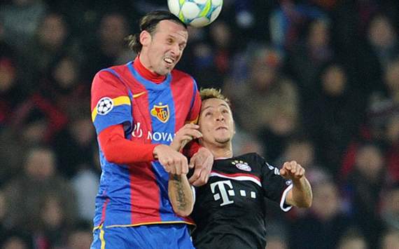 FC Basel 1893 v FC Bayern Muenchen - UEFA Champions, Marco Streller; Rafinha