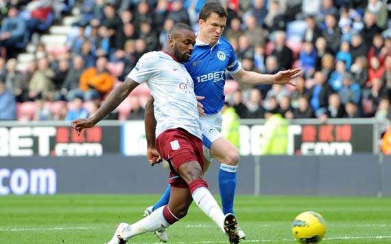 EPL, Darren Bent; Gary Caldwell, Wigan Athletic Vs Aston Villa