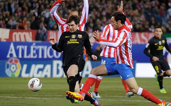Liga BBVA: Atlético de Madrid-Barcelona: Lionel Messi; Juanfran