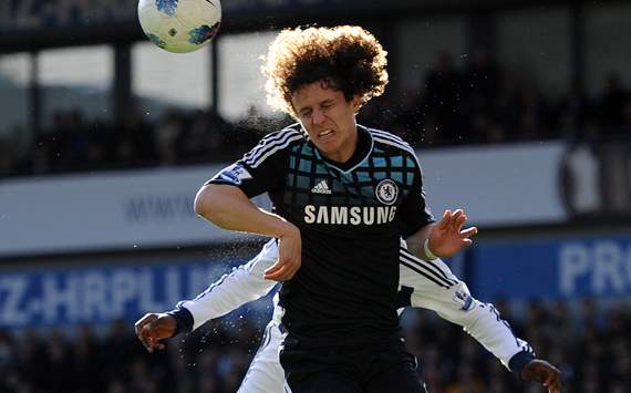 EPL - West Bromwich Albion v Chelsea, David Luiz and Youssuf Mulumbu