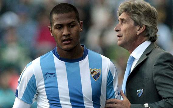 Manuel Pellegrini y Salomón Rondón - Málaga