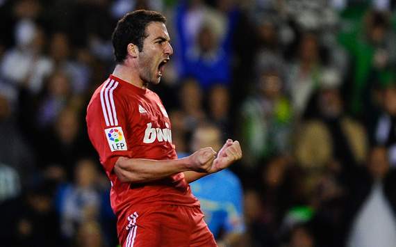 Liga BBVA: Real Betis-Real Madrid: Gonzalo Higuain