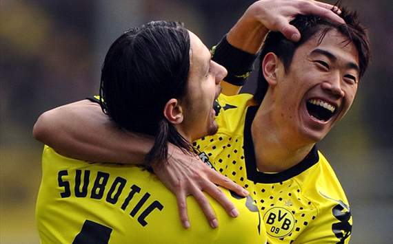 Borussia Dortmund v SV Werder Bremen - Bundesliga, Subotic and Kagawa