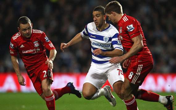 EPL: Steven Gerrard - Adel Taarabt, QPR v Liverpool