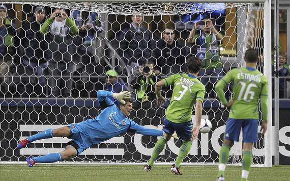 Brad Evans and David Estrada, Seattle Sounders FC; Tally Hall, Houston Dynamo; MLS