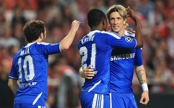 Champions League ,Fernando Torres,Salomon Kalou,SL Benfica v Chelsea
