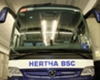 Zum Gluck wurde beim Angriff auf den Teambus der Hertha niemand verletzt
