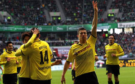Bundesliga: VfL Wolfsburg - Borussia Dortmund, Robert Lewandowski