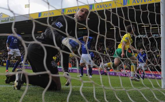 EPL, Jonny Howson; Tim Howard, Norwich City v Everton