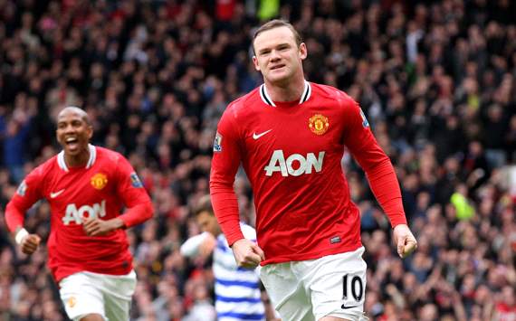 EPL: Wayne Rooney, Manchester United v QPR