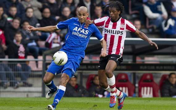 PSV - AZ, Simon Poulsen vs. Georginio Wijnaldum