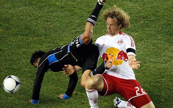 Stephen Keel, New York Red Bulls; Rafael Baca, San Jose Earthquakes; MLS