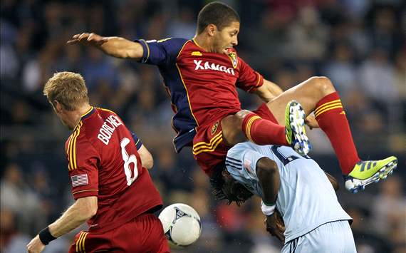 Alvaro Saborio, Kei Kamara; Real Salt Lake - Sporting Kansas City