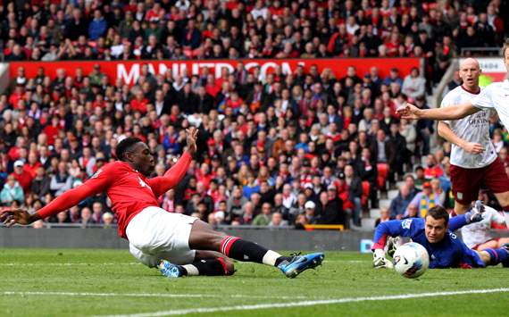EPL: Danny Welbeck, Manchester United v Aston Villa