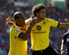 Gabriel Agbonlahor (left) with Aston Villa strike partner Rudy Gestede Gabriel Agbonlahor (left) with Aston Villa strike partner Rudy Gestede