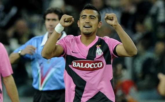 Vidal festeggia durante Juventus-Roma (Serie A, Getty Images)