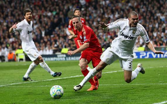 Franck Ribery; Pepe, Real Madrid, Bayern Munchen