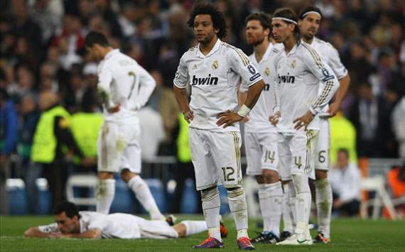 Marcelo, Khedira, Arbeloa, Xabi Alonso, Ramos - Real madrid