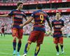 Luis Suarez Sergi Roberto Lionel Messi Athletic Bilbao Barcelona La Liga 23082015