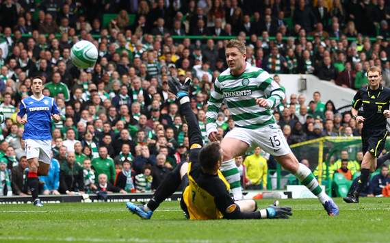 Celtic vs Rangers , Kris Commons & Allan McGregor