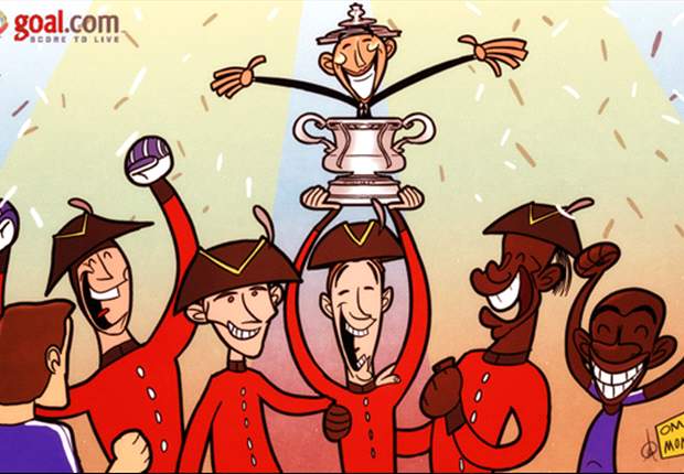 Cartoon - Les pensionnaires de Chelsea apprécient la victoire en FA Cup