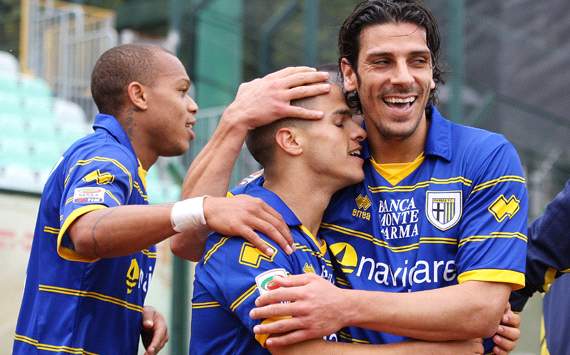 Parma celebrating