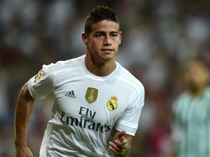 TEAM NEWS: James benched for Real Madrid's clash with Valencia
